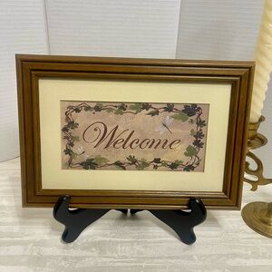 Wooden Framed Vintage Welcome Sign